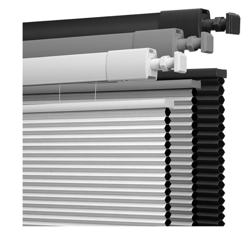 LazBlinds No Tools No Drill Cordless Cellular Shades, Blackout Light Blocking Honeycomb Shades for H