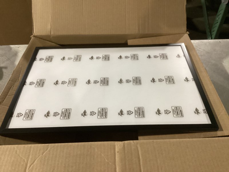Condition photo showing Good Condition for SIZE UNKNOWN. upsimples 11x14 Picture Frame, Display Pictures 8x10 with Mat or 11x14 Without Mat, Wall Hanging Photo Frame, Black, 1 Pack Black 11x14