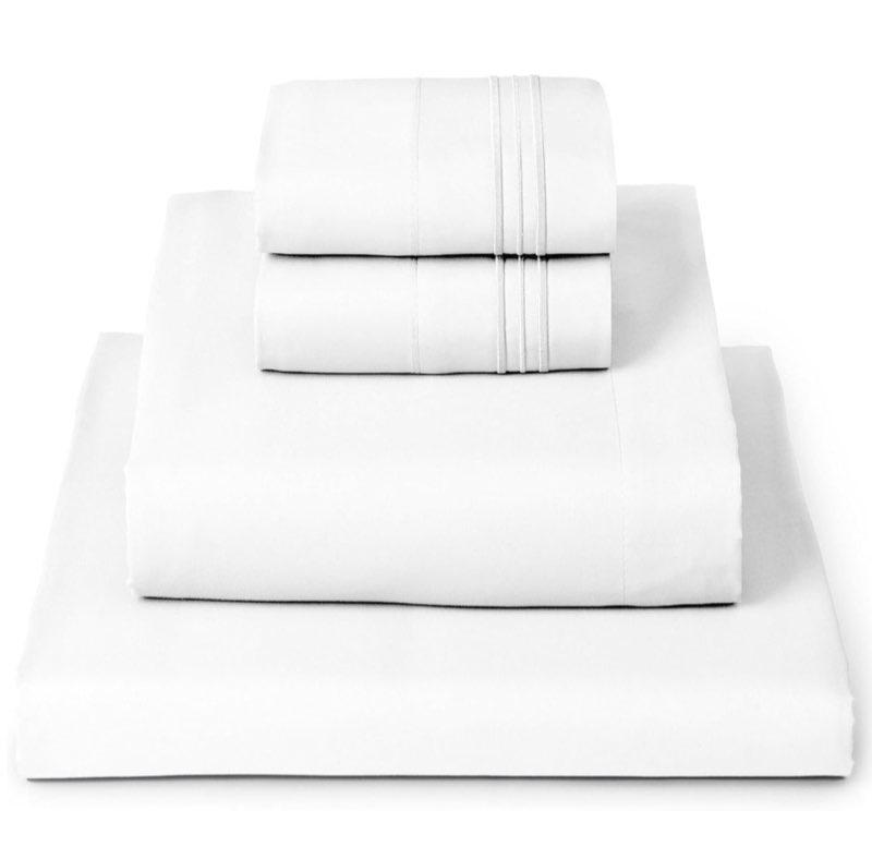 Mellanni Queen Sheets Set - 4 PC Iconic Collection Bedding - Hotel Luxury, Extra Soft, Cooling Bed S