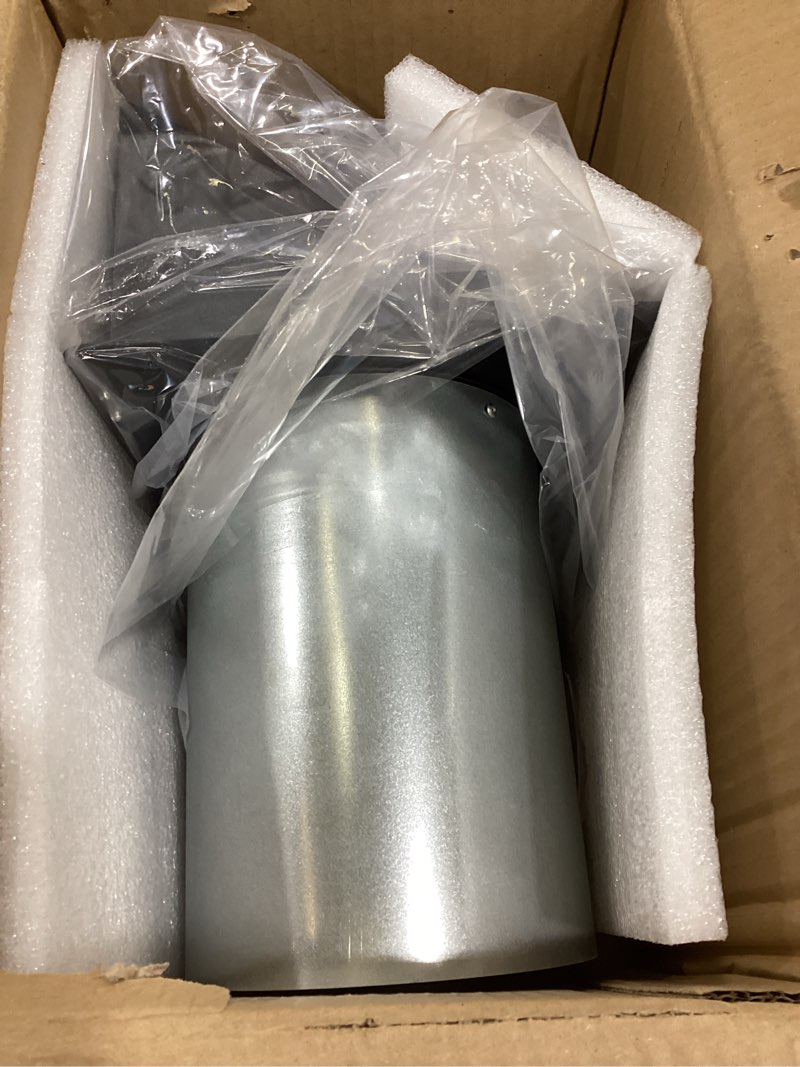 Condition photo showing Good Condition for 6 Inch Hooded Wall Vent with Screen and Damper,6 Inch Wall Exhaust Vent Cover Dryer Ventilation Cap Exterior for Kitchen Range Hood Air Exhaust,External Extractor w/Non Return Flap,Galvanized Steel 6 Inch Black