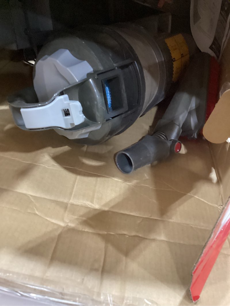 Condition photo showing As Is for hoover windtunnel 3 max performance pet bagless vacuum cleaner, corded upright vac, hepa media filtration, quick pass brushroll, corded vacuum cleaners for home use
