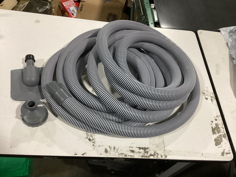 Condition photo showing As Is for incomplete bluescape 58803e pool vacuum hose, 35 ft length, rotatable end connector,
