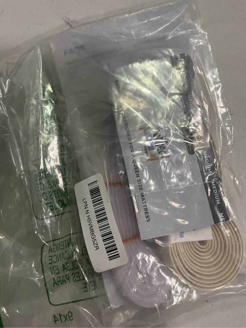 Condition photo showing Good Condition for rubber hugger bed sheet straps, elastic, patented embossed ribbing sheet holder, medium - queen size