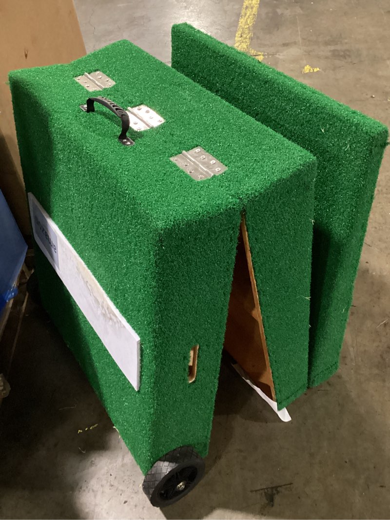 Condition photo showing As Is for (similar to product) pitching mound, portable pitching mound for baseball pitchers, 6” foldable pitching mounds with regulation pitching rubber for baseball softball pitching training long
