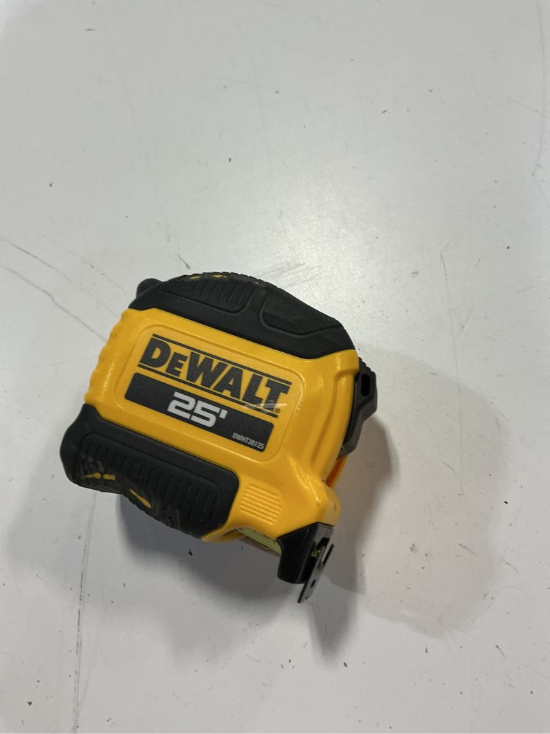 Condition photo showing As Is for dewalt toughseries 25 ft. tape measure (dwht36925s) black, yellow 7.6 m