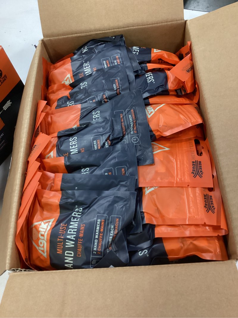 Condition photo showing New/Like New for Ignik Resealable Multiple-Use Hand Warmers for 10 Hours of Heat Across 72 Hours 80 Pairs