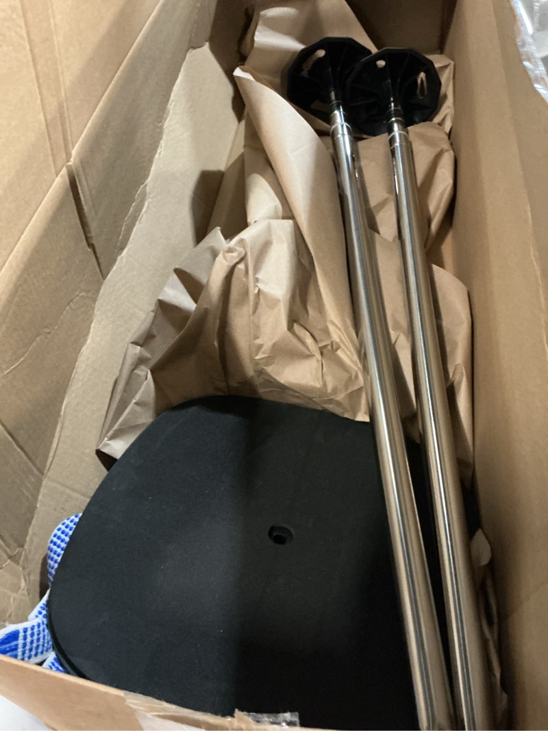 Condition photo showing As Is for apxl boat cover support poles support systems, height adjustable 304 stainless steel support poles with stable full-touchdown iron alloy base for jon boat pontoon boat tarps support - 2 pk / 4 pk 2pk