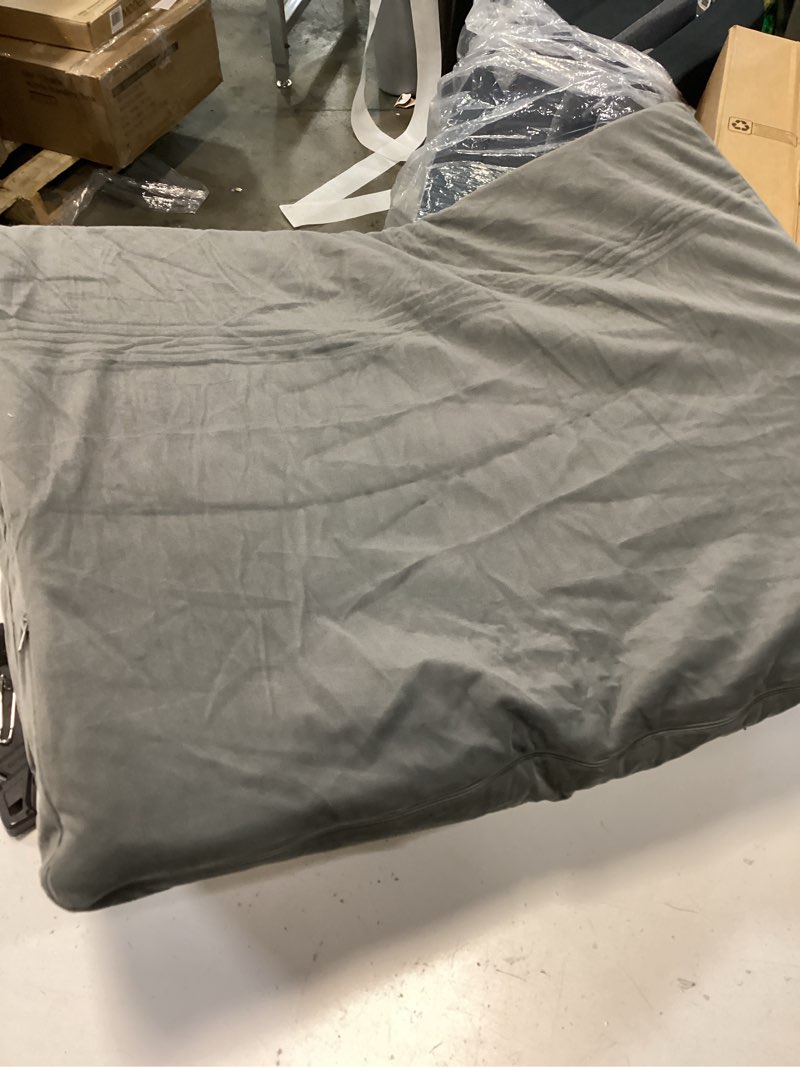 Condition photo showing As Is for Knee Pillow for Back Sleeping, Leg Pillow Knee Wedge Pillow, Memory Foam Wedge Pillows for Legs After Surgery, Triangle Pillow for Knee Support, Leg Elevation, Knees Hip Back Pain Relief, Short Plush 23.6*18.9*7.9 Inch Short Plush