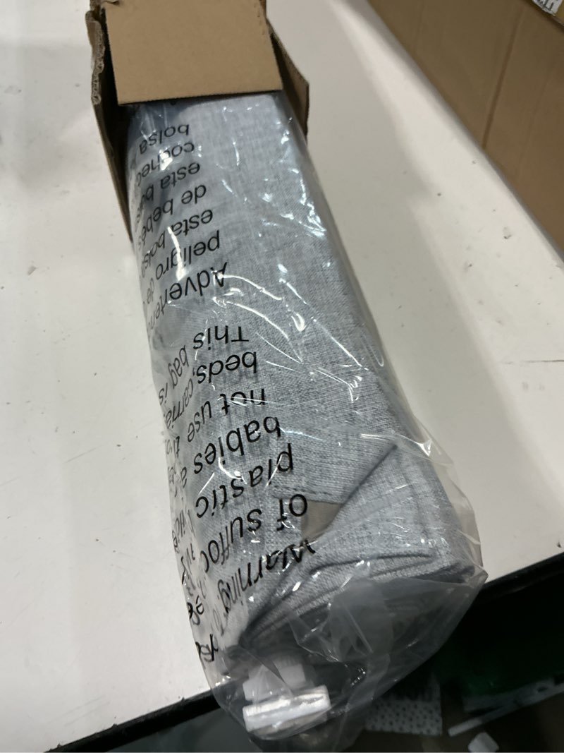 Condition photo showing Good Condition for lazblinds no drill roman shades for windows, cordless blackout window shades with uv protection, polyester fabric for bedroom & living room, 32" w x 64" h, grey blackout - faux linen - grey 32"w x 64"h