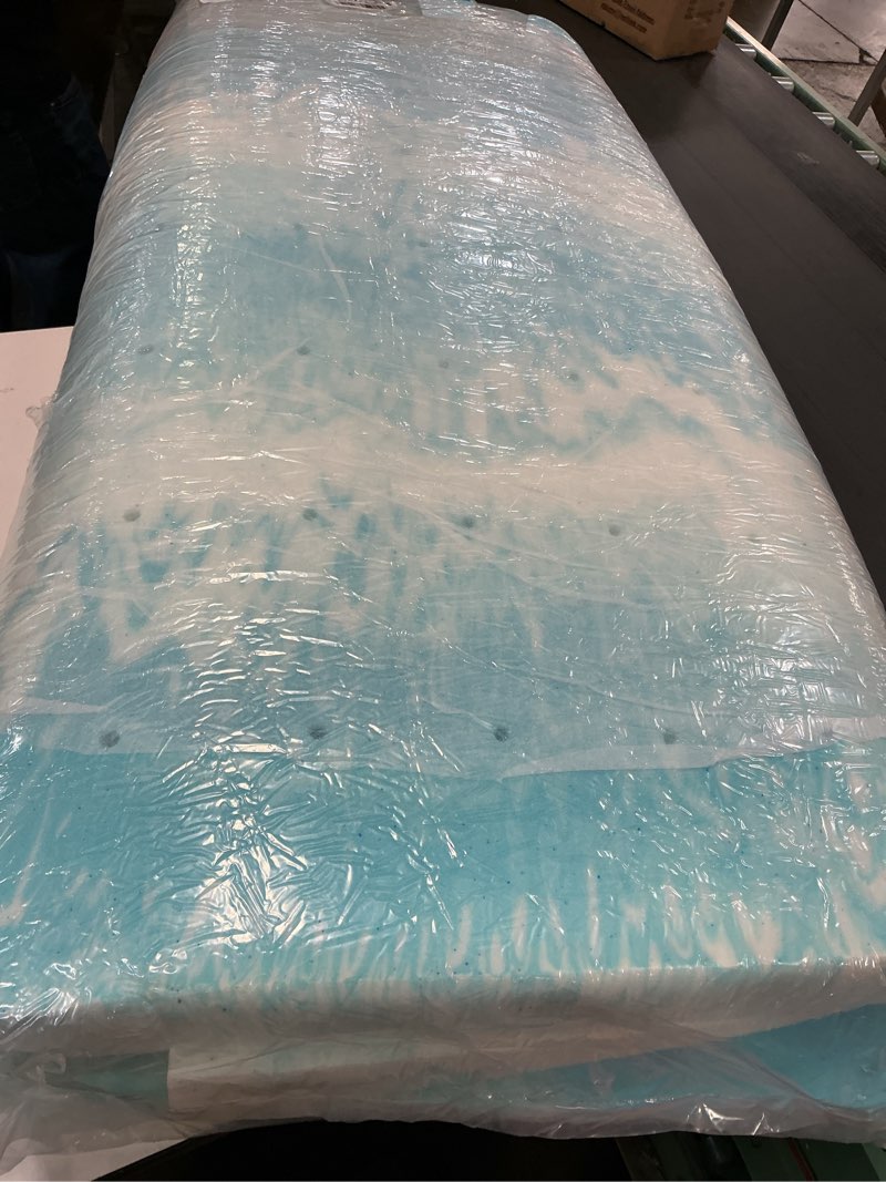 Condition photo showing Good Condition for NEWBULIG Mattress Toppers Memory Foam Full, 3 Inch Thick Bed Topper Pad Cooling Gel Infused Soft Comfy Padding Breathable for Sleeper Sofa Couch RV Camper, CertiPUR-US Certified