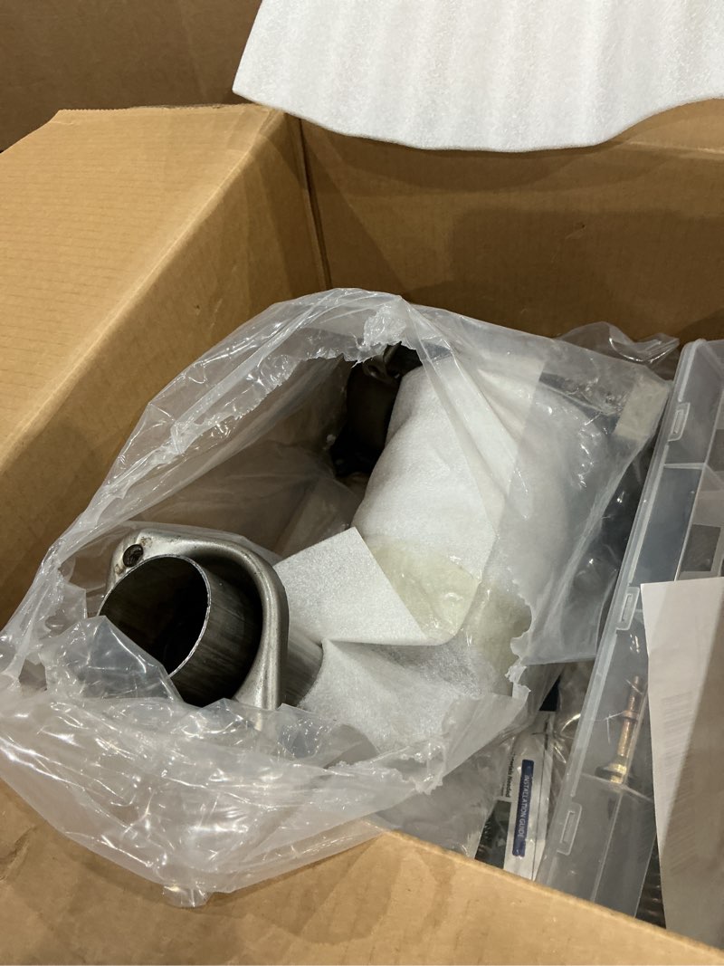 Condition photo showing As Is for jt exhaust catalytic converter compatible with jeep compass/patriot 2007-2017(4wd only), dodge caliber 2007-2008 2.4l(epa compliant)(catalyst+ grade)