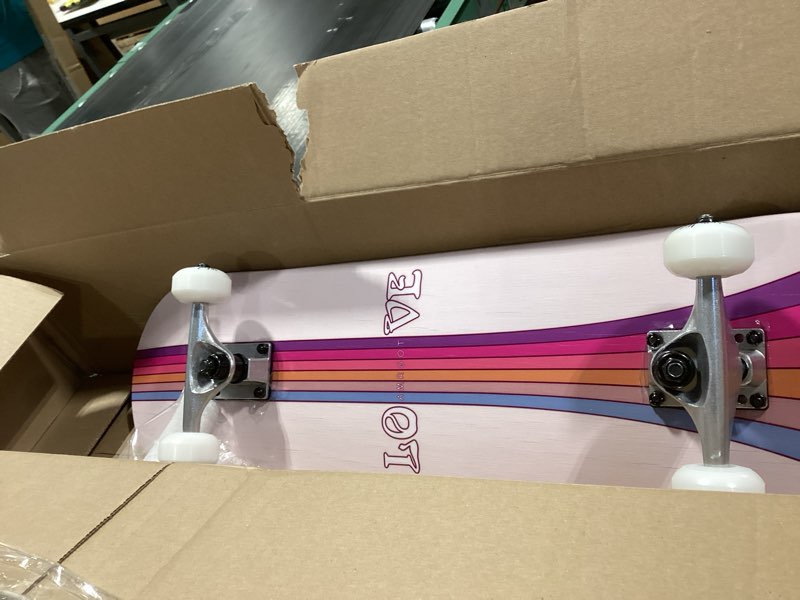 Condition photo showing Good Condition for Amrgot Skateboards for Beginners,31 * 8 inches Complete Skateboards for Kids,Boys,Girls and Adults,7 Layer Maple Wood,Double Kick Deck Concave Standard and Tricks Skateboard Rainbow