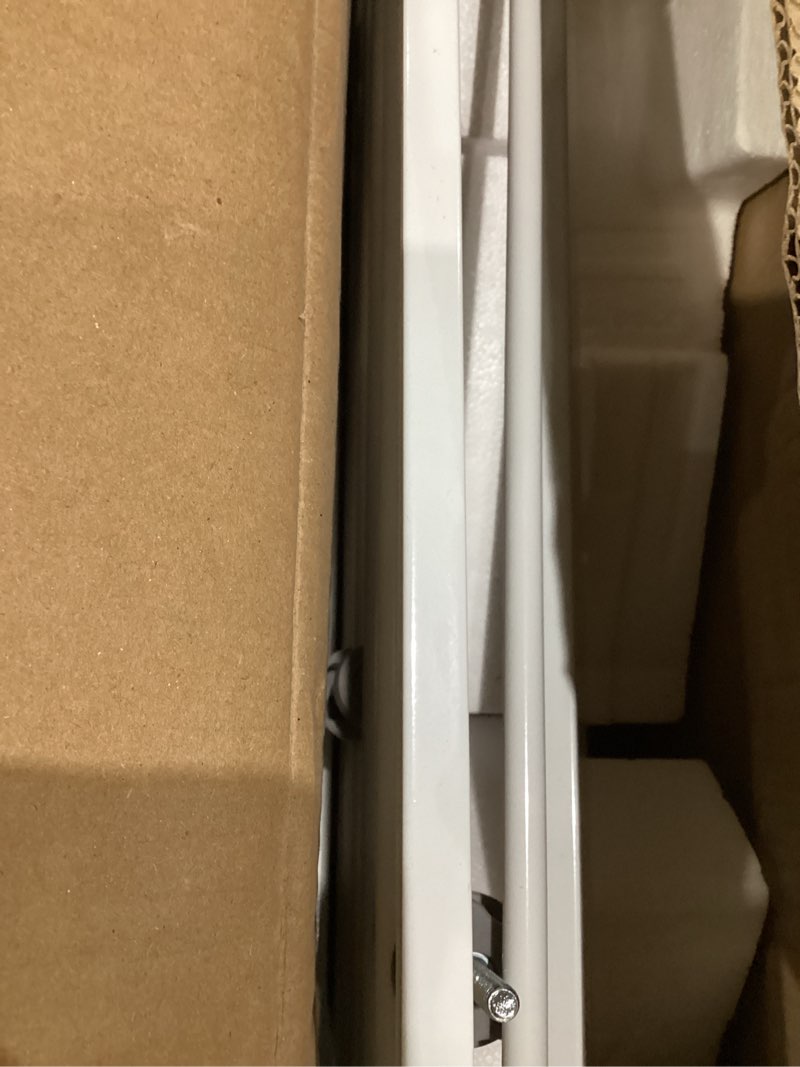Condition photo showing As Is for Regalo Safety 38" Baby Gate for Doorways & Bottom of Stairs, Pressure Mount Design for Babies, Toddlers & Pets, Tested & Safe for 30 Years, American Designed, American Owned, White White 29-38.5"W x 30"H
