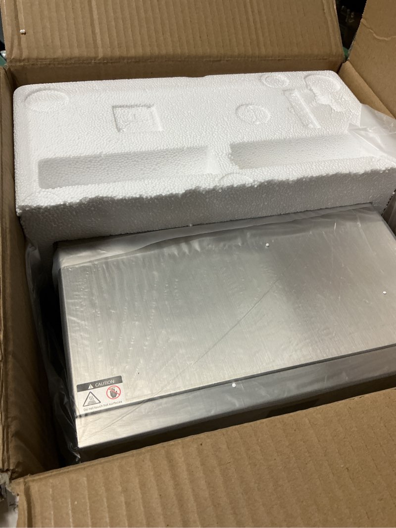 Condition photo showing New/Like New for Food Dehydrator for Jerky, 12 Stainless Steel Trays, 1200W Fruit Dehydrator, 24H Timer and 190°F Temperature Control, Overheat Protection, Food Dryer for Jerky, Herbs, Fruit, Dog Treats 12 trays