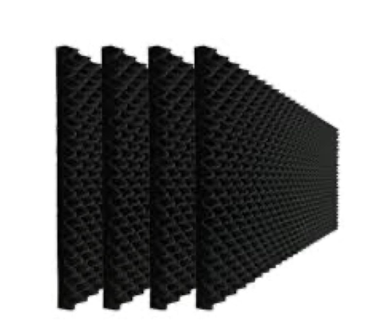 2 pcs WENGWEI Egg Crate Foam soundproof wall panels,Sound Absorbing for Studio,48''X24''X2'' inch Acoustic