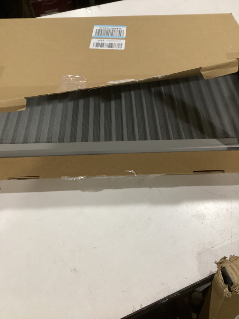 Condition photo showing Good Condition for 18" X 24" Aluminum Gable Vent with Screen, Stylish Louvered Vents for Effective Attic and Shed Ventilation, Perfect for Houses, Attics, and Exterior Walls [ Vent Opening: 16" x 22" ] 16" x 22" Vent Opening White