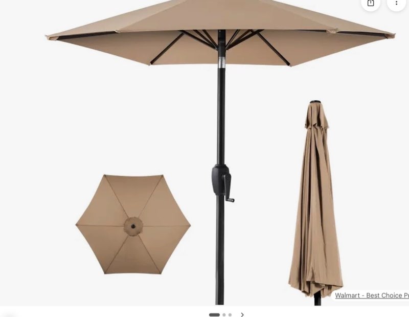 best choice products heavy-duty outdoor market patio umbrella