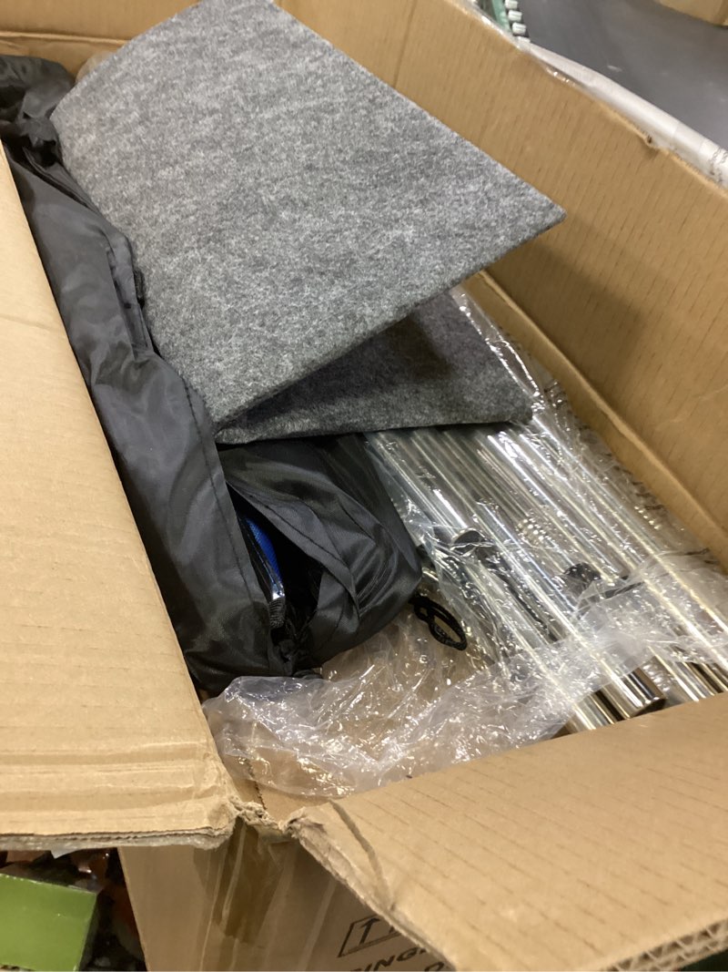 Condition photo showing New/Like New for Upgraded Sauna Box for Relaxation, Detoxification, Portable Sauna for Home with Steamer, Remote Control, Folding Chair, 9 Levels, 2.6’ x 2.6’ x 5.9’ Black