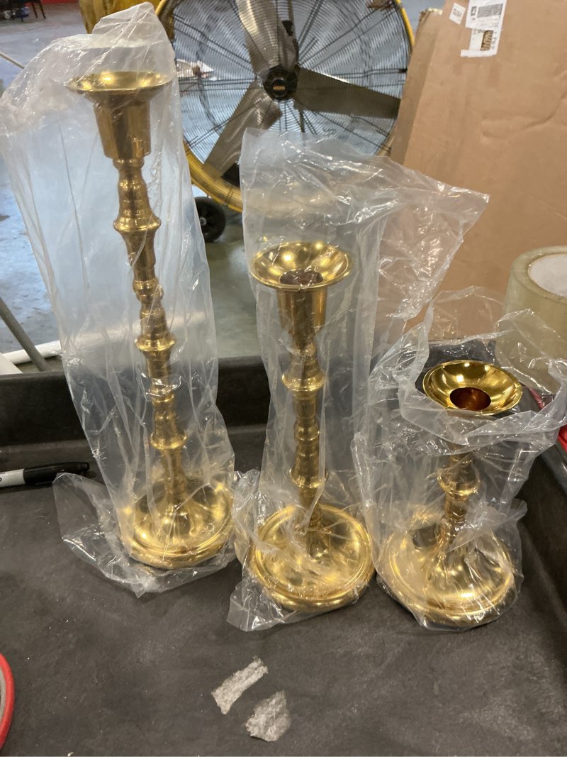 Candle Holders Taper Candlestick Holders Tall Thin Candle Sticks Candleholders Modern Metal Candle Holder,1 Set/ 3 Pcs