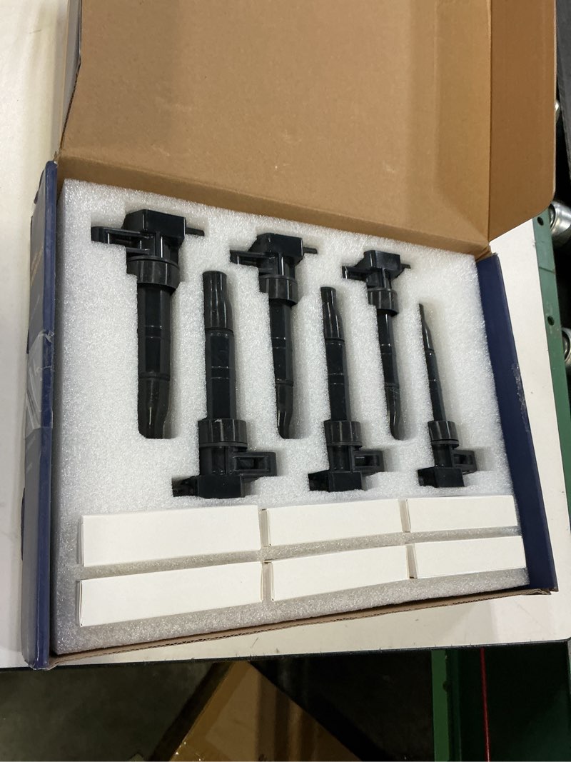 Condition photo showing Good Condition for 6pcs uf546 ignition coils + 6pcs 7854 iridium spark plugs ignition coils pack fits for 2006-2011 azera, 2006-2010 sonata, 2006-2014 sedona 3.3l 3.5l 3.8l, coil pack set aftermarket parts uf546 ignition coil pack