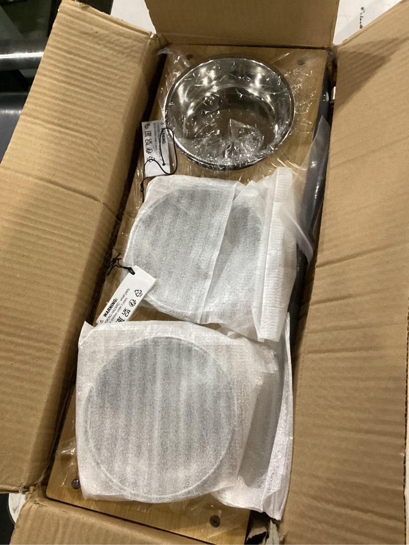 Condition photo showing Good Condition for upgraded elevated cat bowls with food mat,15°tilted stand anti vomiting raised cat dishes for food and water,3 stainless steel bowls for cats and puppy bamboo-3bowls