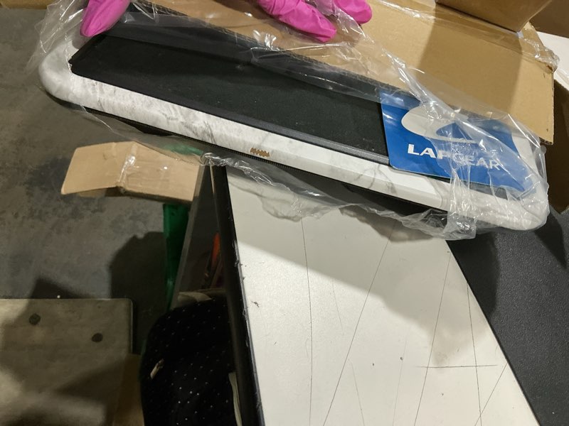 Condition photo showing Good Condition for lapgear home office lap desk with device ledge, mouse pad, and phone holder - white marble - fits up to 15.6 inch laptops - style no. 91501 white marble home office