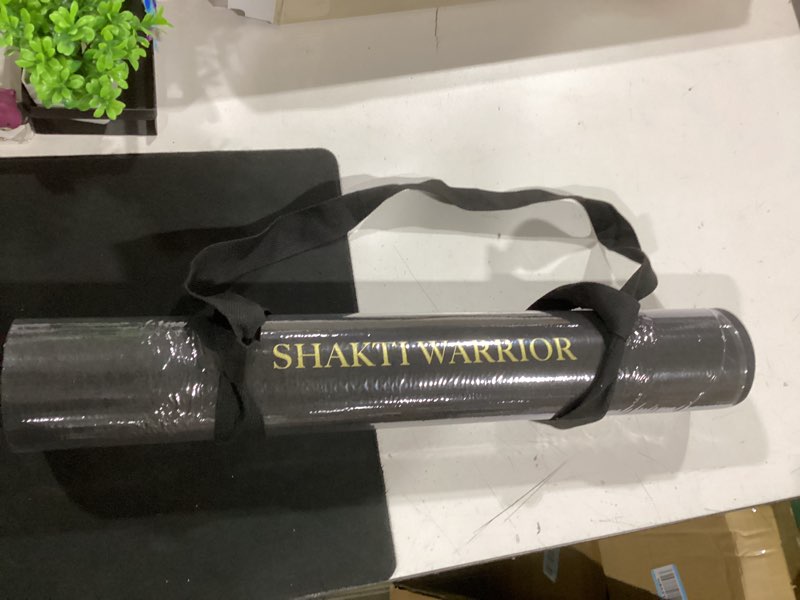 Condition photo showing New/Like New for shakti warrior cork yoga mat - artist designed, premium printed eco-friendly non-slip mat, great for regular & hot yoga, pilates, workouts 72 inch x 24 inch x 3mm thick lotus