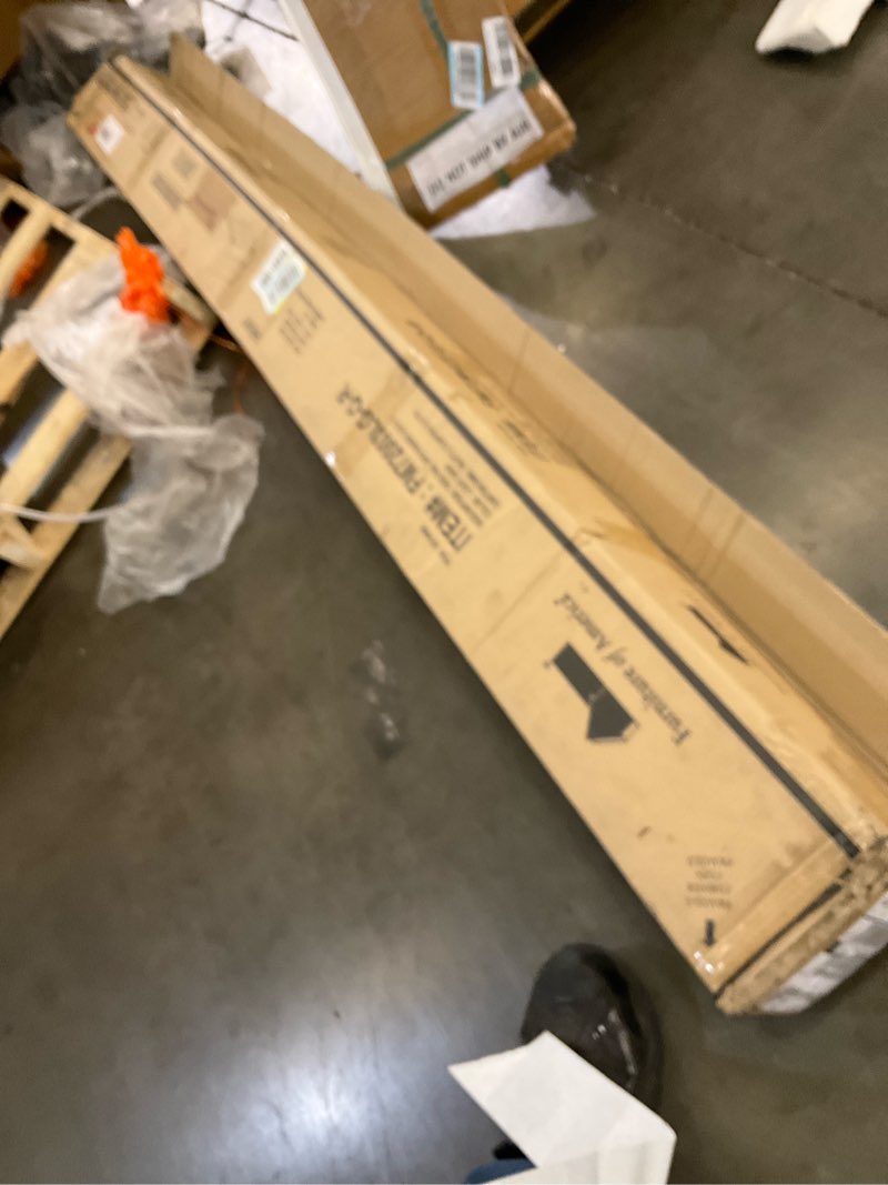 Furniture of America Shenote Modern Contemporary Solid Wood Queen Panel Bed with Geometric Design He