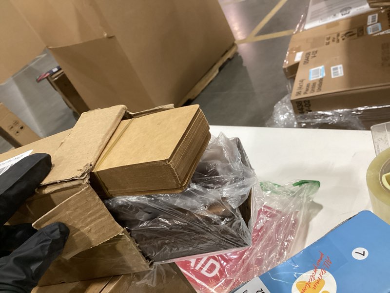 Condition photo showing As Is for 51pcs 3-Tier Wood Earring Display Stand, Retail Display Riser Earring, Ring Holder Stand, Removable Countertop Small Merchandise Display Stand with 50 Pcs Earring Card (Light Brown) 3 Tier