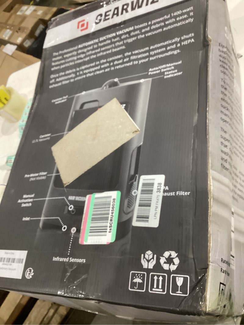 Condition photo showing Good Condition for 1400W Touchless Automatic Vacuum Dustpan – Motion Sensor Hands-Free Electric Dustpan for Pet Hair Dirt & Debris – Powerful and Energy Efficient Cleaning Solution for Home Kitchen & Office