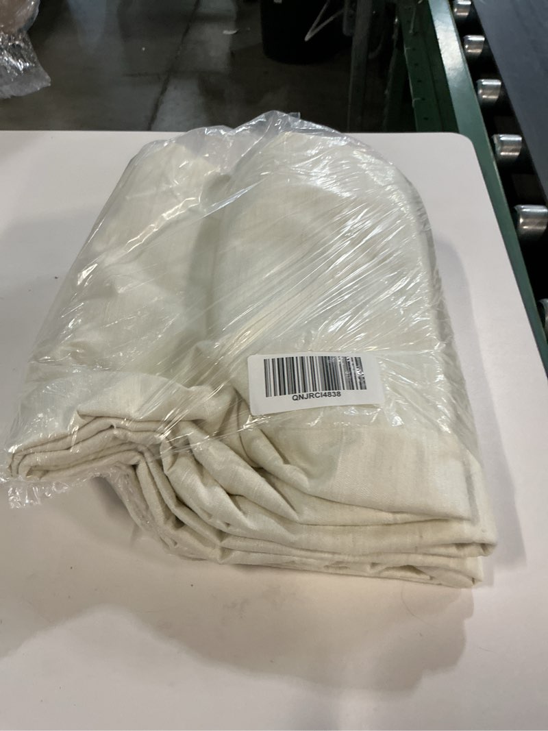 Condition photo showing Good Condition for raw silk room darkening curtain, 48x96, ivory (1 panel)