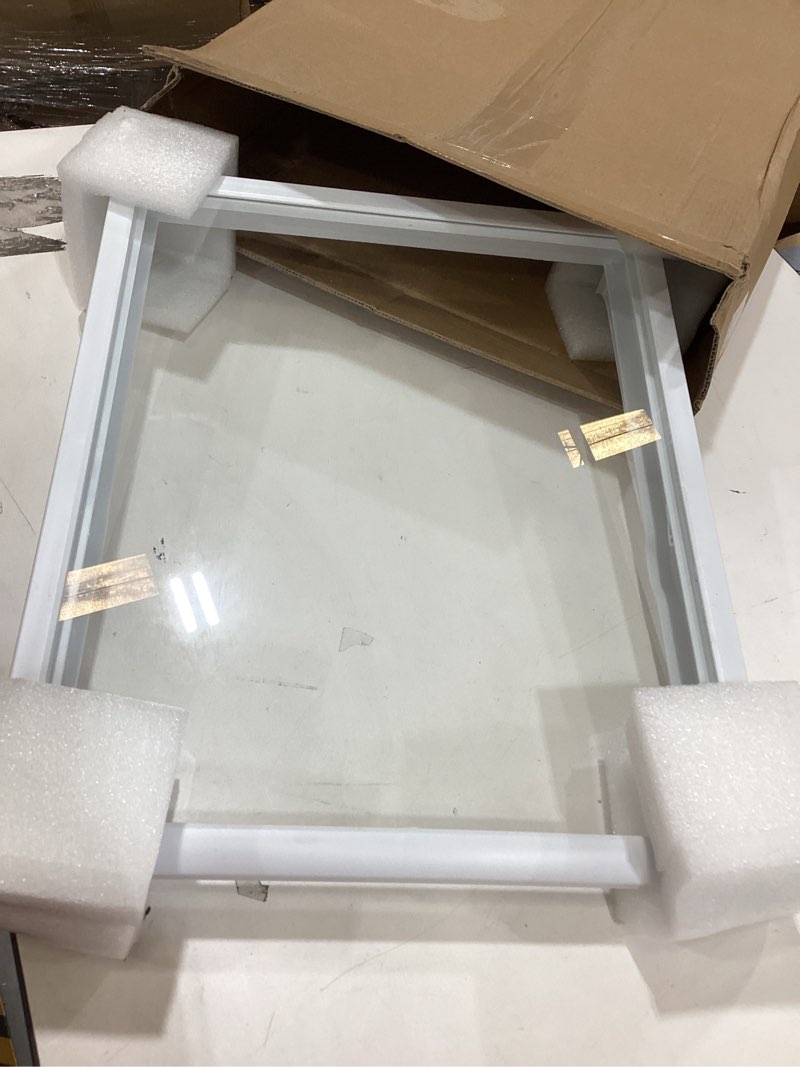 Condition photo showing Good Condition for 5304508067 crisper drawer cover with glass compatible with frigidaire crosley kenmore refrigerator, replacement part 5304508410 5304519462 4583355 ap6230468 ps12071129 eap12071129
