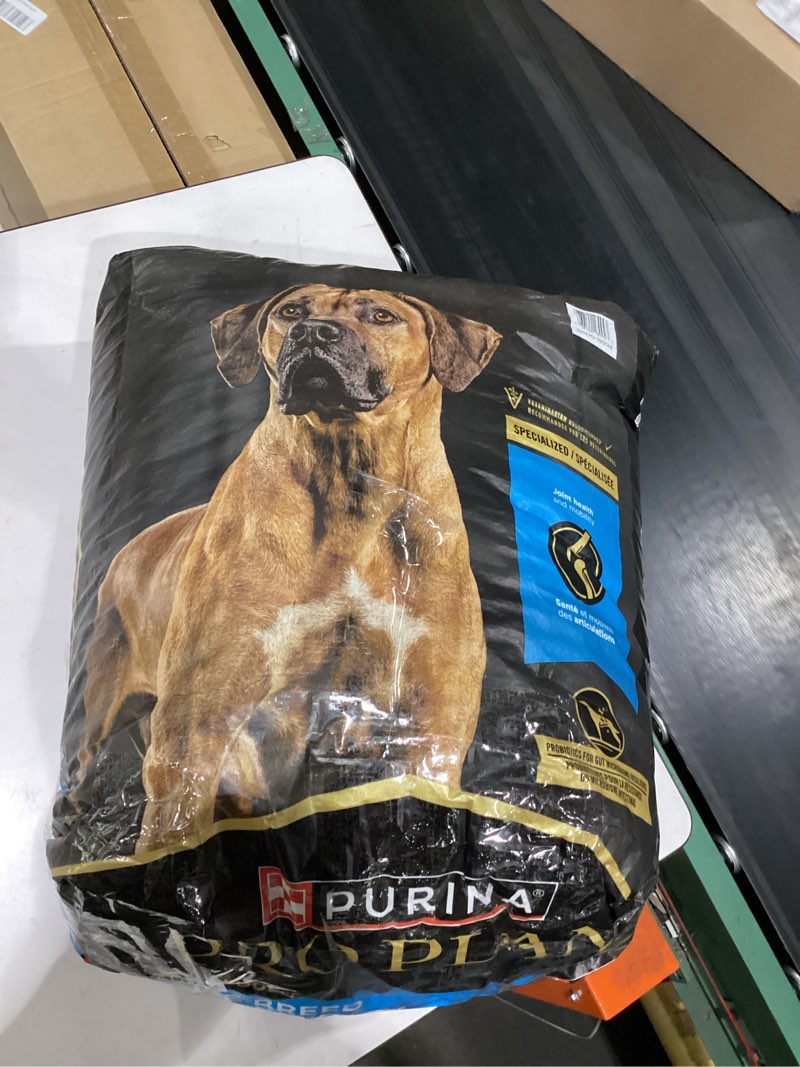 Condition photo showing New/Like New for purina pro plan large breed dry high protein dog food with probiotics for dogs, beef and rice formula - 47 lb. bag beef & rice 47 pound (pack of 1)