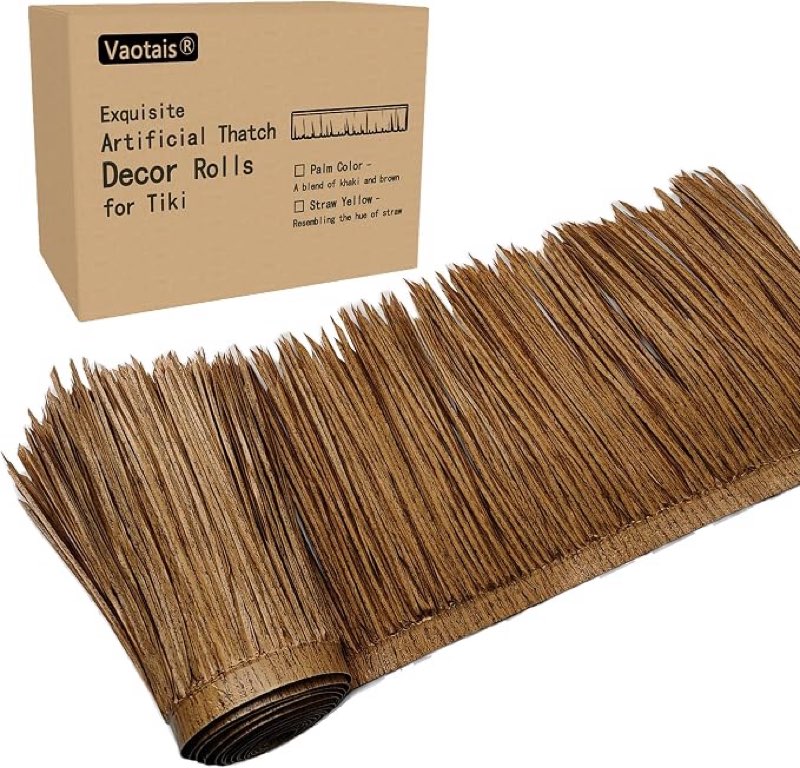 premium mexican style artificial palm thatch roof rolls