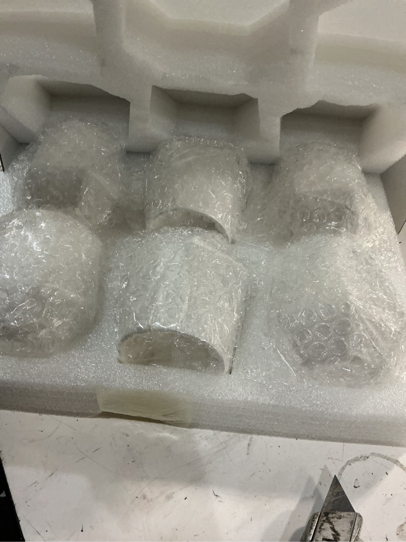 Condition photo showing Good Condition for hexagon stemless wine glasses set of 6 – elegant 10.5 oz, durable, dishwasher safe, spill-proof design, perfect for wine, cocktails, whiskey, everyday use, dinner parties, and entertaining, giftable