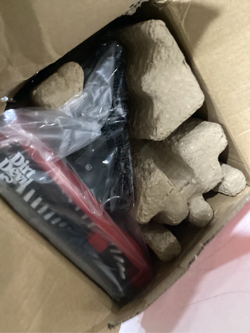 Condition photo showing Good Condition for dirt devil scorpion plus handheld vacuum cleaner, powerful suction, lightweight, includes pivoting stair and upholstery tool, crevice tool, corded portable vacuum cleaner one size