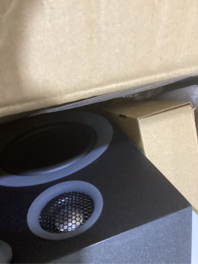 Condition photo showing Good Condition for bluetooth bookshelf speakers, 75w powered active speaker with 4 inch woofer, hifi speaker with aptx bluetooth usb for home, studio, gaming, set of 2, black