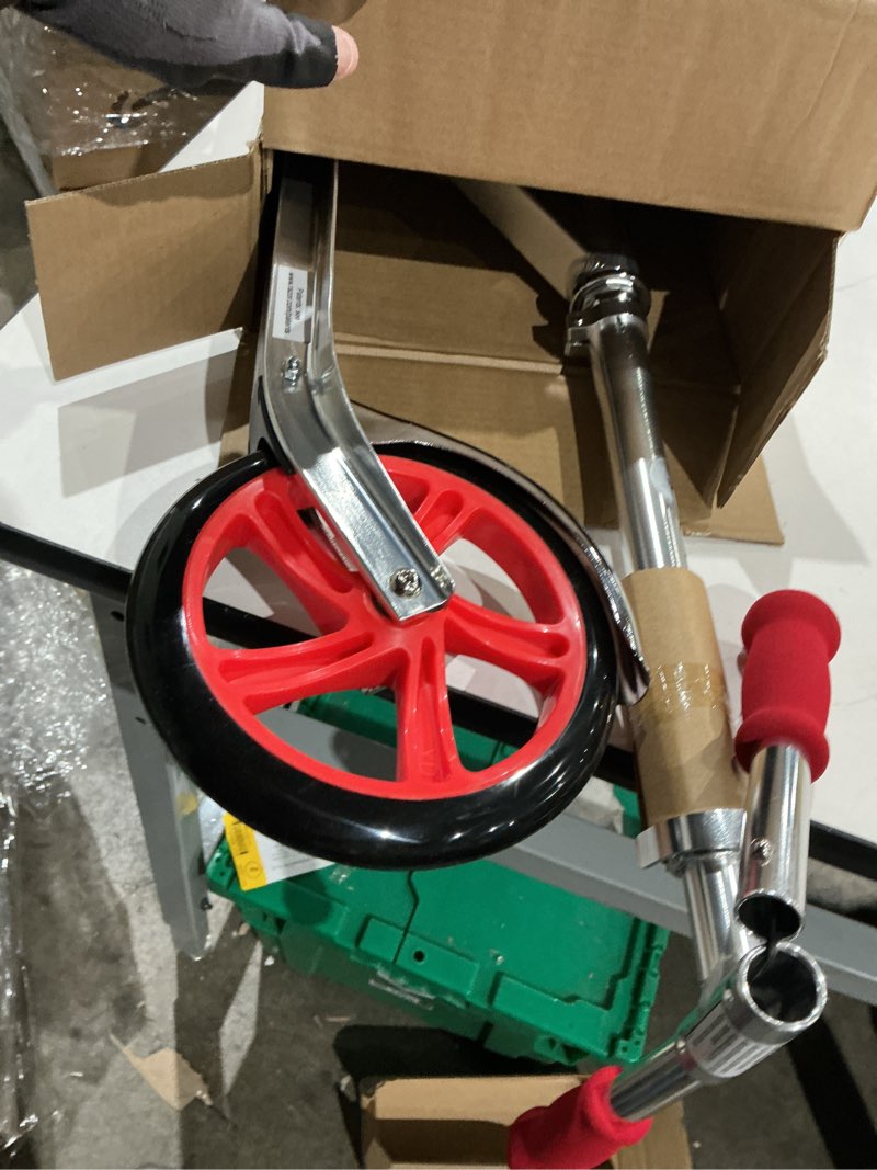 Condition photo showing Good Condition for razor a5 lux kick scooter for kids ages 8+ - 8" urethane wheels, anodized finish featuring bold colors and graphics, for riders up to 220 lbs red scooter