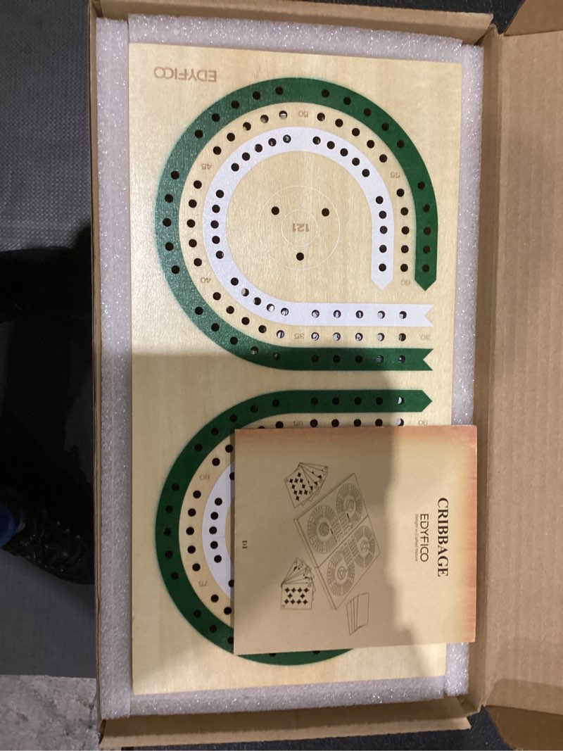 Condition photo showing New/Like New for Edyfico Cribbage Board Game Set New