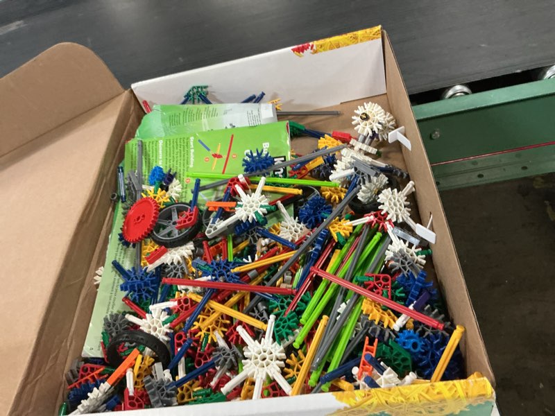 Condition photo showing As Is for k'nex - 100 model building set ‚ 863 pieces, stem building, kid construction set‚ ages 7+ - amazon exclusive