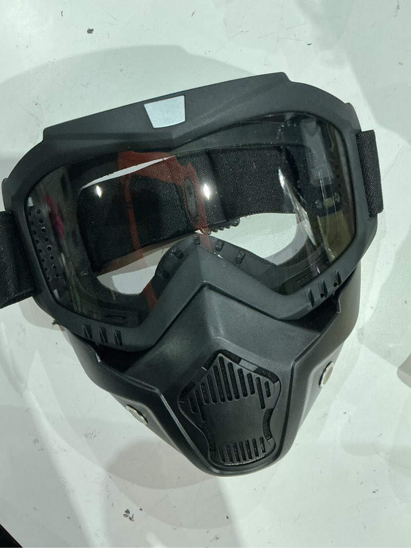Condition photo showing Good Condition for motorcycle goggles dirt bike atv motocross anti-uv adjustable riding offroad protective combat tacti