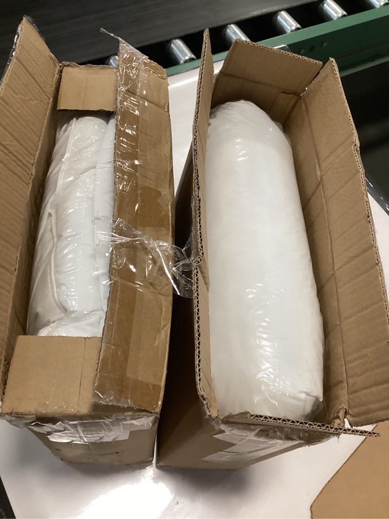 Condition photo showing Good Condition for puredown® Goose Feathers and Down White Pillows with 100% Cotton Cover, Bed Sleeping Hotel Collection Pillows Set of 2, Standard Size Classic White Standard (Pack of 2)