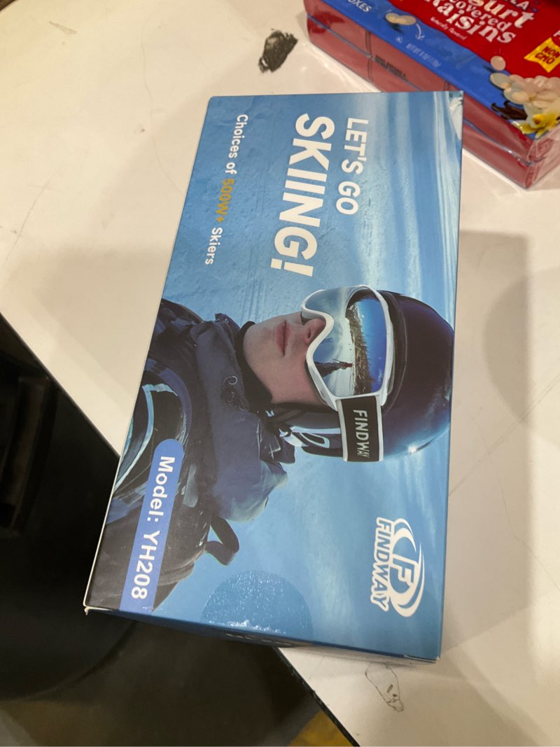 Condition photo showing New/Like New for findway Ski Goggles OTG - Over Glasses Snow/Snowboard Goggles for Men, Women & Youth - 100% UV Protection