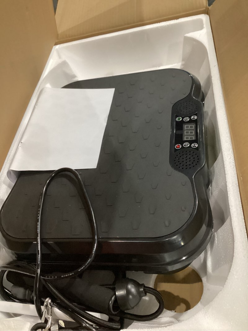 Condition photo showing Good Condition for Vibration Plate Machine,180 Speeds Shake Plate for Lymphatic Drainage Weight Loss, Vibrating Fitness Platform 460LB Capacity Whole Body Workout with Bluetooth Home Exercise Gym Equipment for Women Men