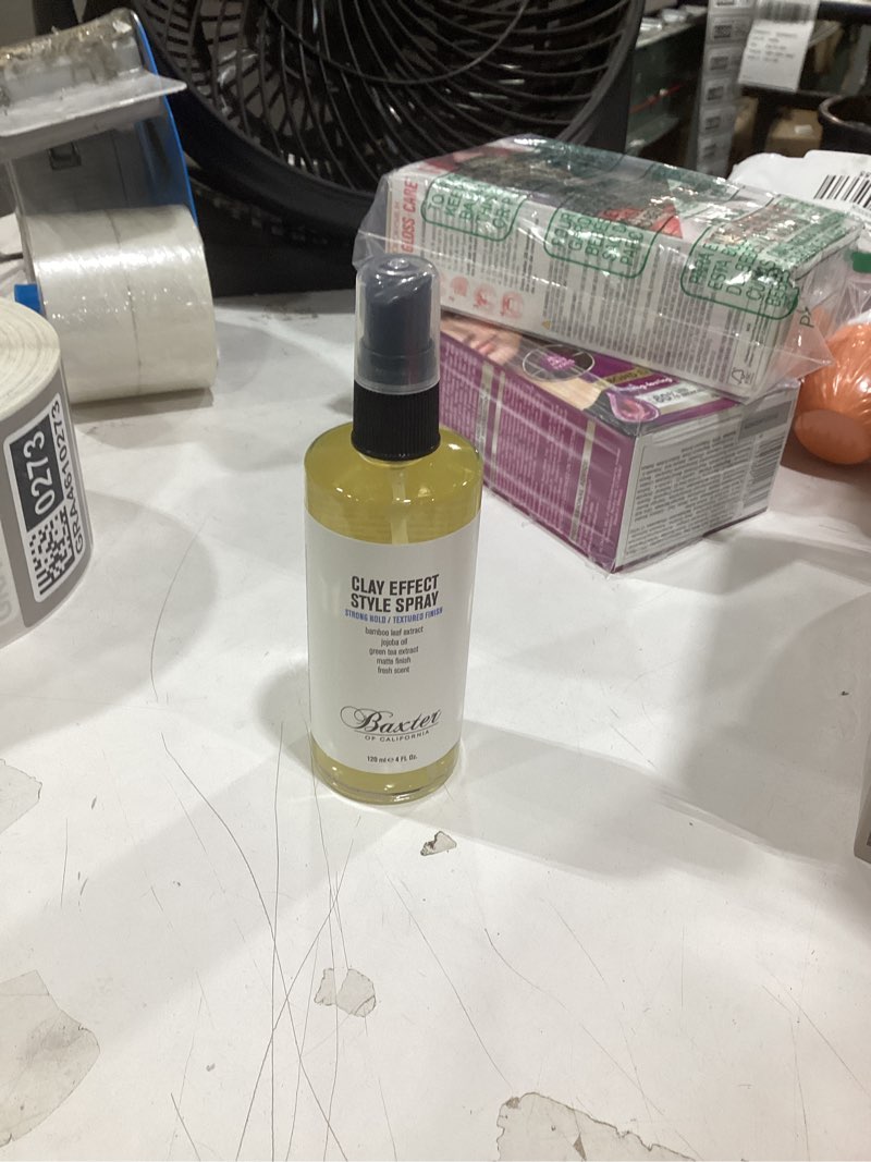 Condition photo showing New/Like New for baxter of california clay effect style spray for men | textured finish | strong hold | hair styler