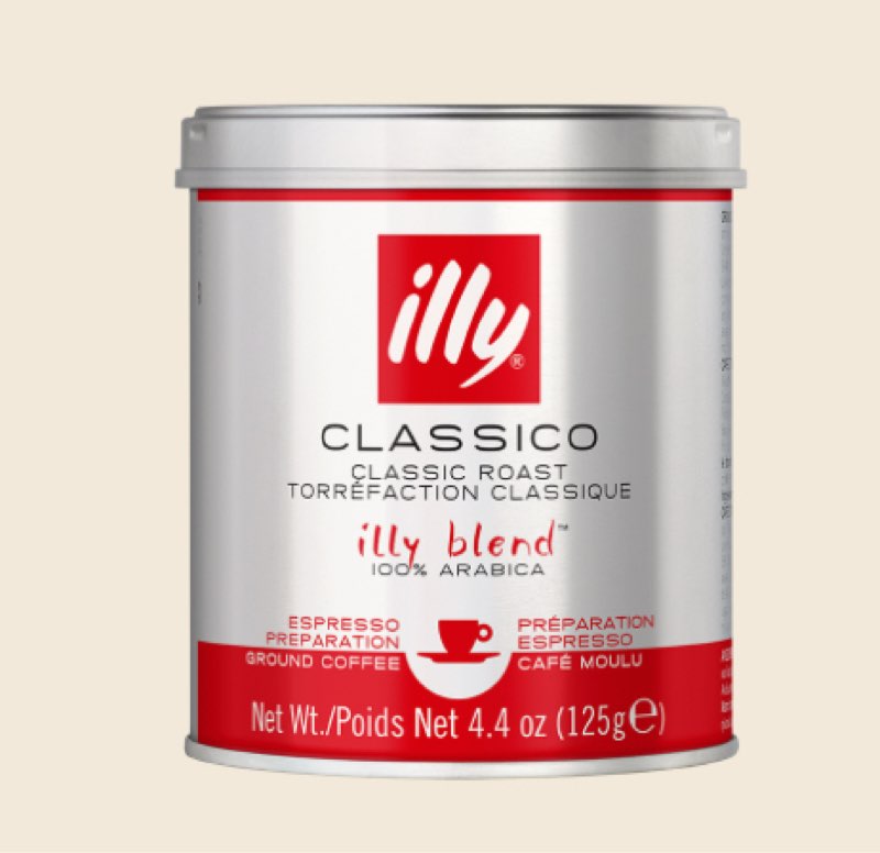 Best by 11/2026)) GROUND ESPRESSO COFFEE CLASSICO - MEDIUM ROAST - 4.4OZ CAN 
