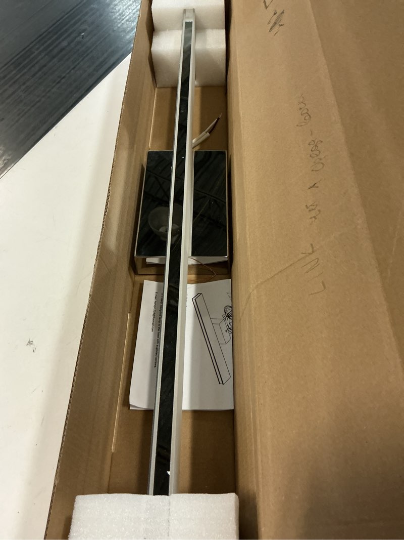 Condition photo showing Good Condition for led modern bathroom vanity light fixtures 24w dimmable 5cct led vanity light bar over mirror matte black wall light for bathroom 31.5 inch long chrome-5 color temperature 31.5 inch