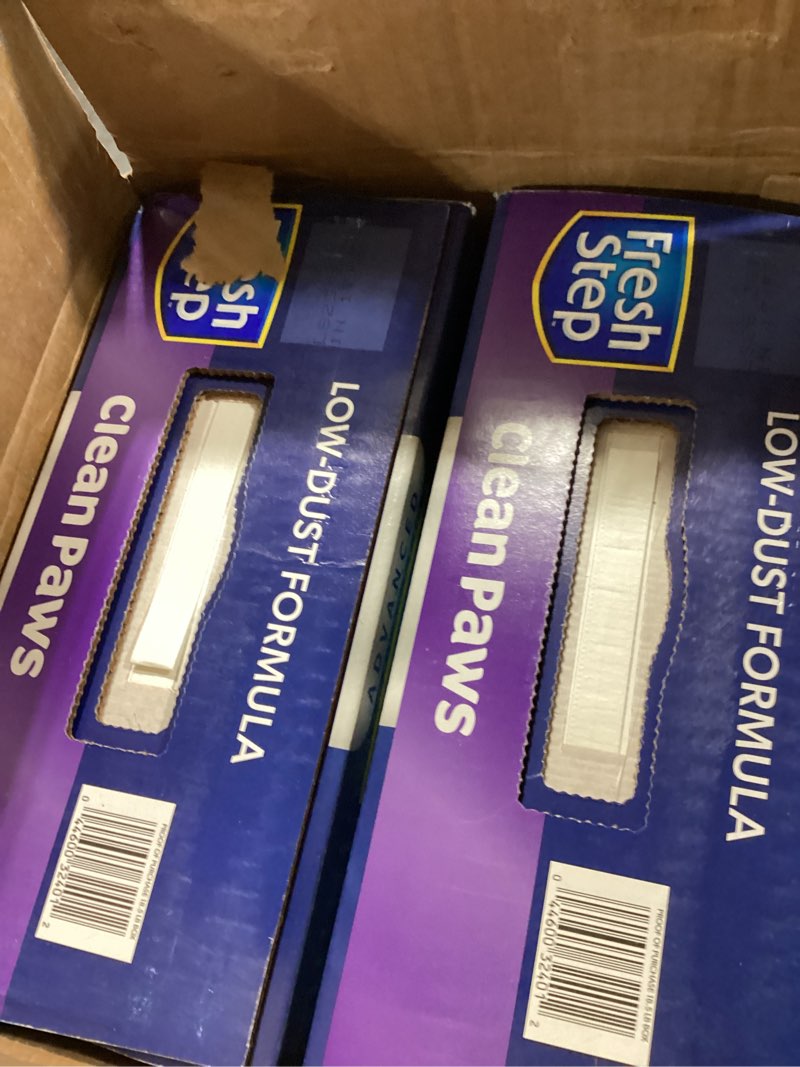 Condition photo showing New/Like New for fresh step advanced clean paws multi cat clumping cat litter with febreze freshness, low dust, odor 