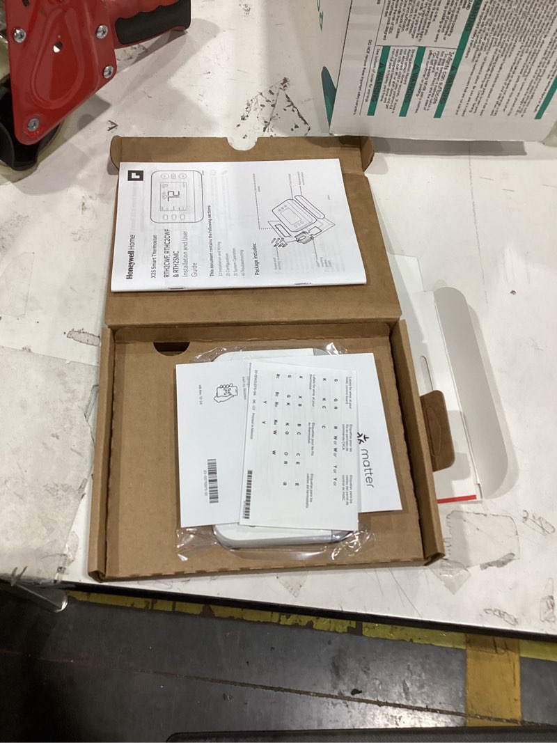 Condition photo showing New/Like New for new! honeywell home smart thermostat, conventional/heat pump compatibility, wifi thermostat for home, x2s, gray