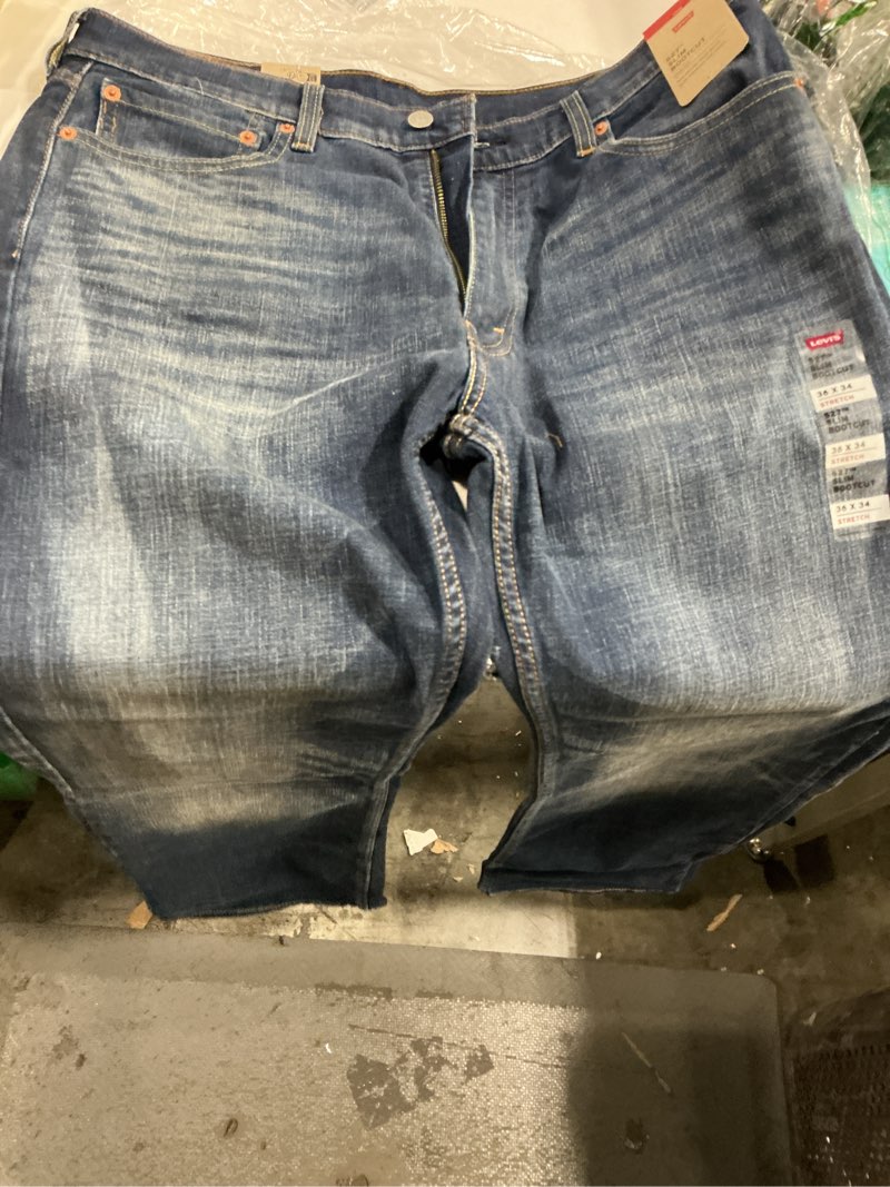 Condition photo showing New/Like New for (( Size 36x34 ))Levi s Men s 527 Slim Bootcut Fit Jeans
